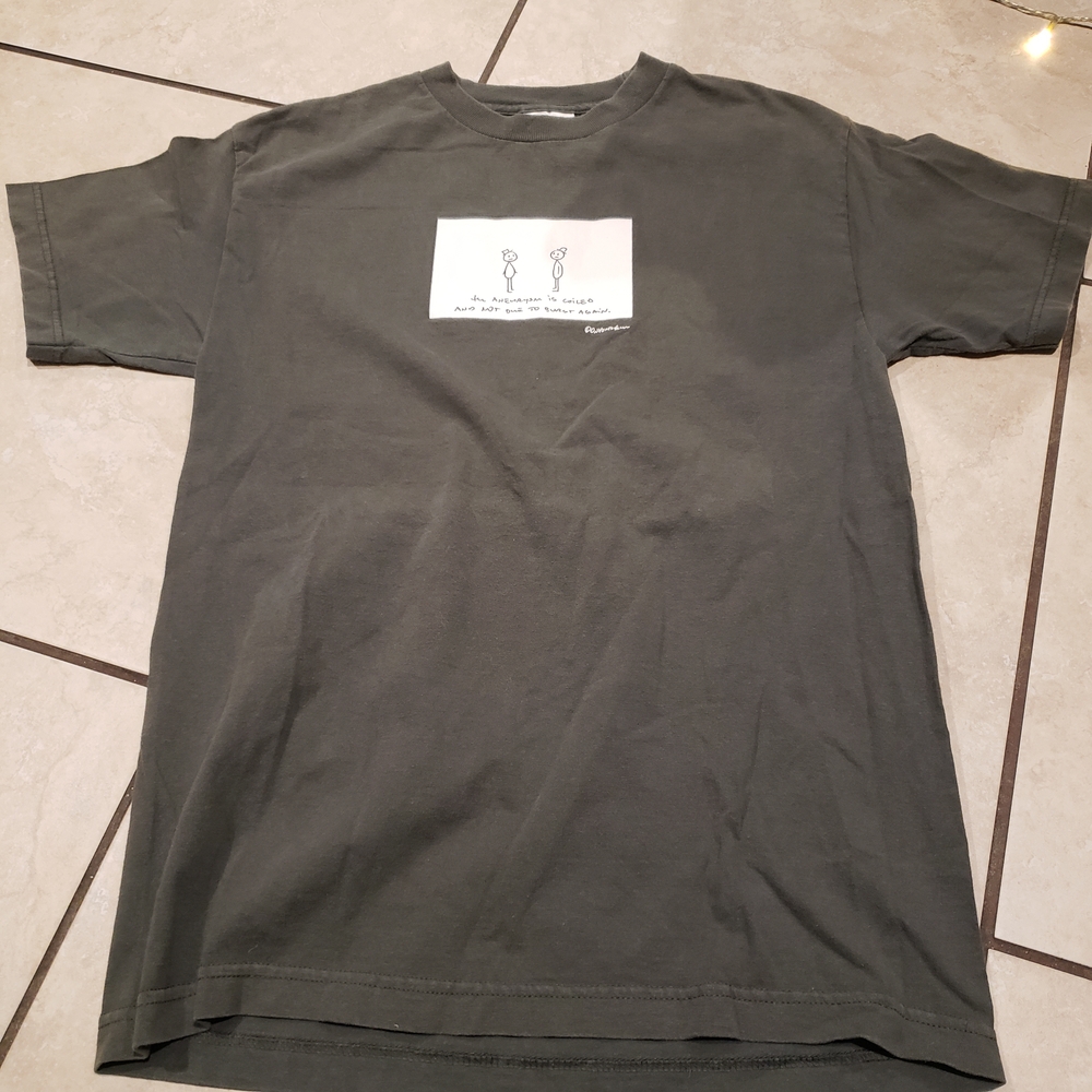 Murina Casual Dark Gray Graphic Tee Made Usa..